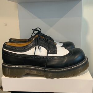 Dr Martens Bex Smooth Leather Brogue Rockabilly Shoes